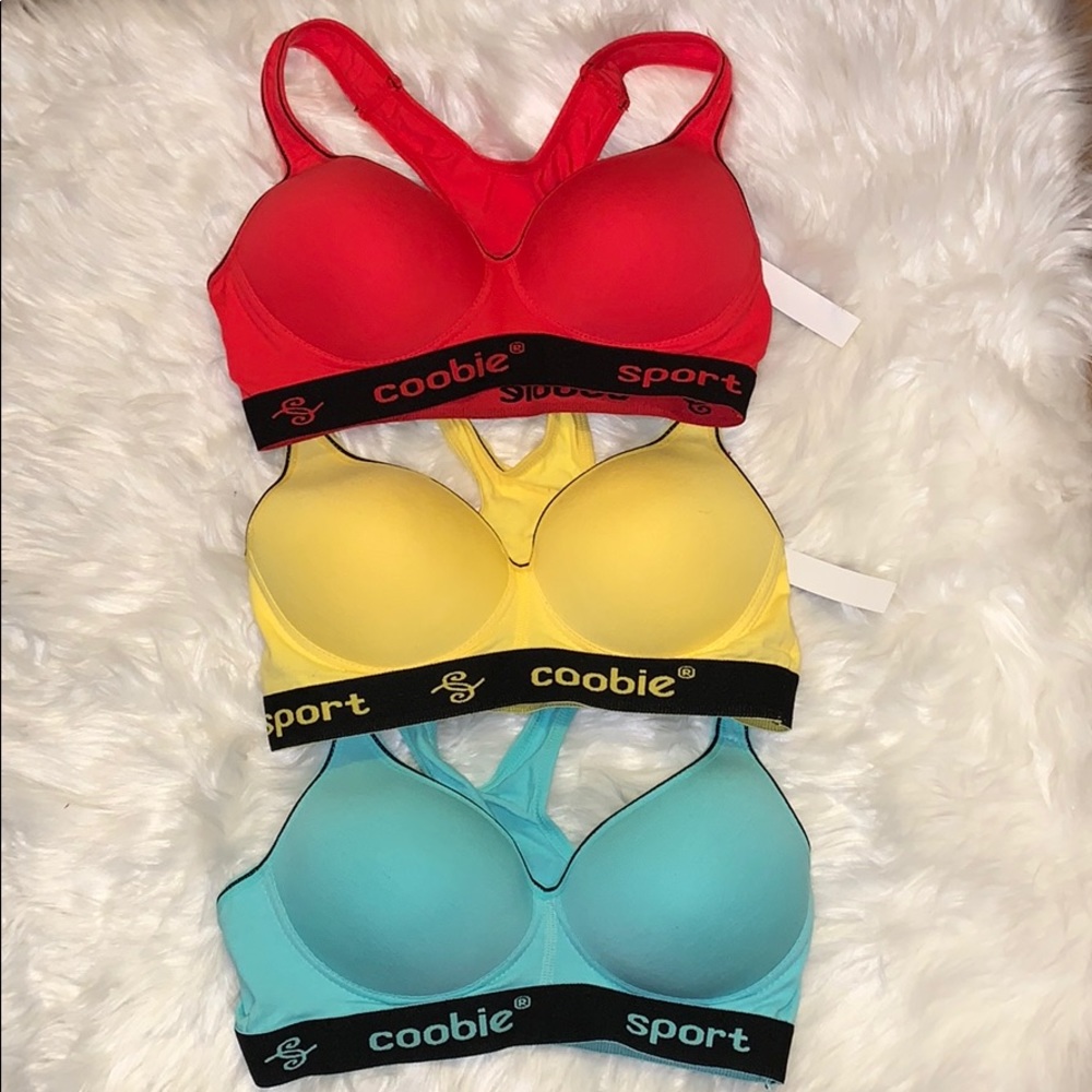 Sold Women’s Cotton Padded Sports Bras (three-pack)